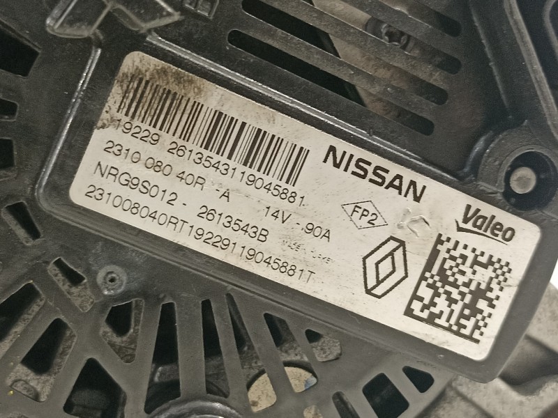 Recambio de alternador para renault clio v rja/be2/mt5ta08a5000 referencia OEM IAM 231008040R  