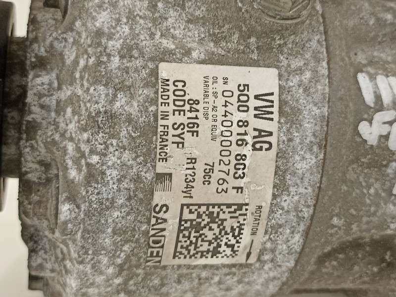 Recambio de compresor aire acondicionado para audi a1 sportback (8xf) attraction referencia OEM IAM 5Q0816803F  