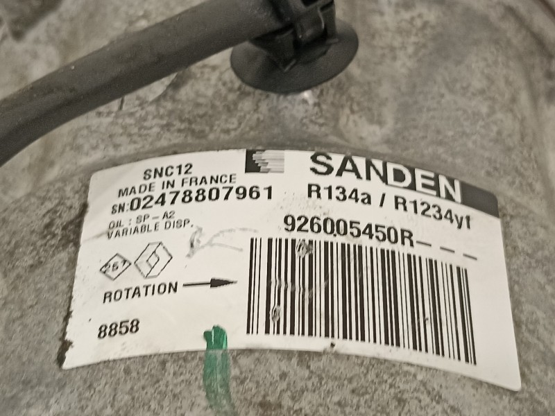 Recambio de compresor aire acondicionado para renault clio v rja/be2/mt5ta08a5000 referencia OEM IAM 926005450R  