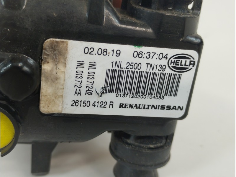 Recambio de faro antiniebla derecho para renault clio v rja/be2/mt5ta08a5000 referencia OEM IAM 261504122R 1NL2500 1NL013712