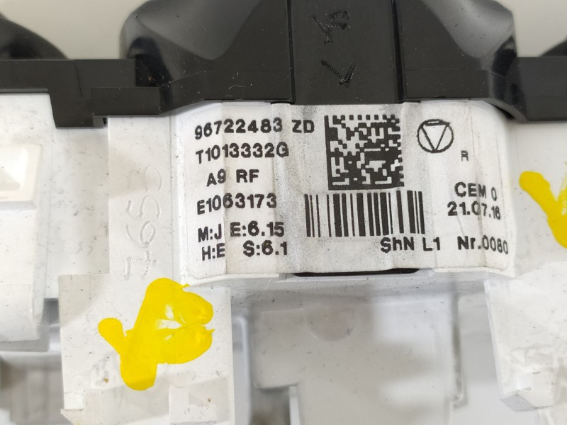 Recambio de mando calefaccion / aire acondicionado para peugeot 2008 (--.2013) active referencia OEM IAM 96722483ZD  