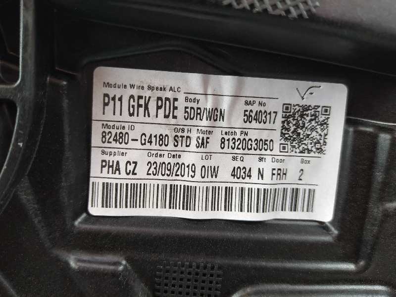 Recambio de elevalunas delantero derecho para hyundai i30 (pd) go! referencia OEM IAM 82480G4180 82460G4010 