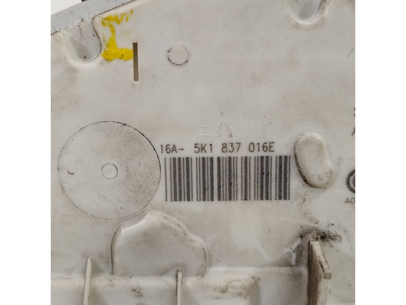 Recambio de cerradura puerta delantera derecha para volkswagen caddy furgón/kombi furgón bluemotion referencia OEM IAM 5K1837016