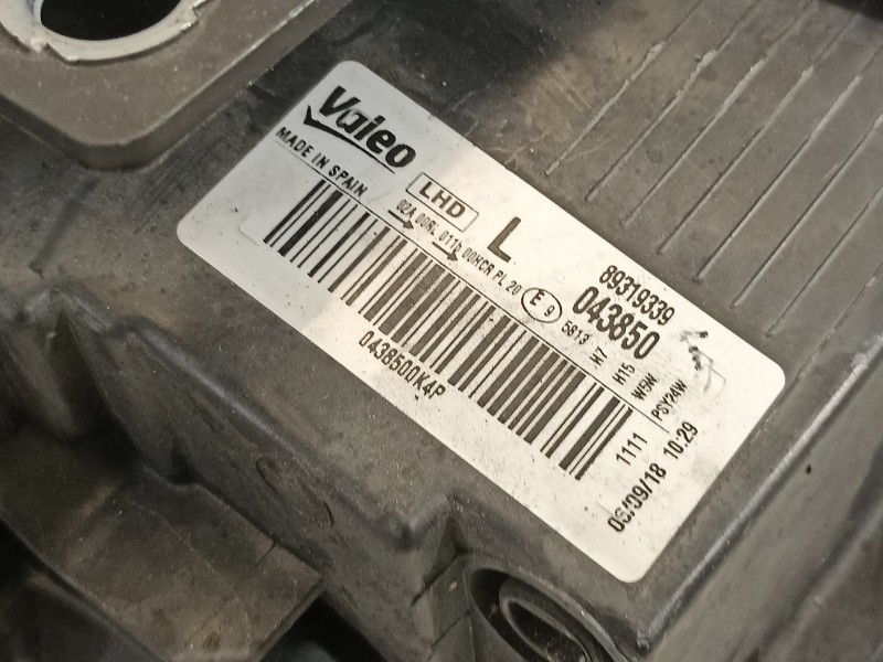Recambio de faro izquierdo para volkswagen golf vi (5k1) advance referencia OEM IAM 89319339  