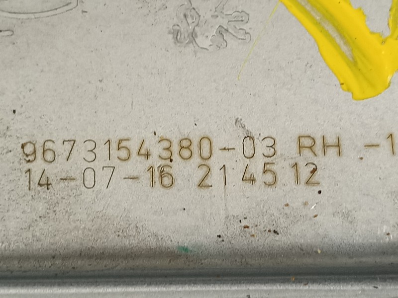 Recambio de elevalunas delantero derecho para peugeot 2008 (--.2013) active referencia OEM IAM 9673154380  