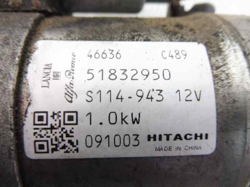 Recambio de motor arranque para fiat punto (evo) (199) dynamic referencia OEM IAM 51832950 46636C489 