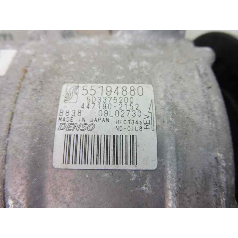 Recambio de compresor aire acondicionado para fiat punto (evo) (199) dynamic referencia OEM IAM 55194880 5D3375200 447190-2152