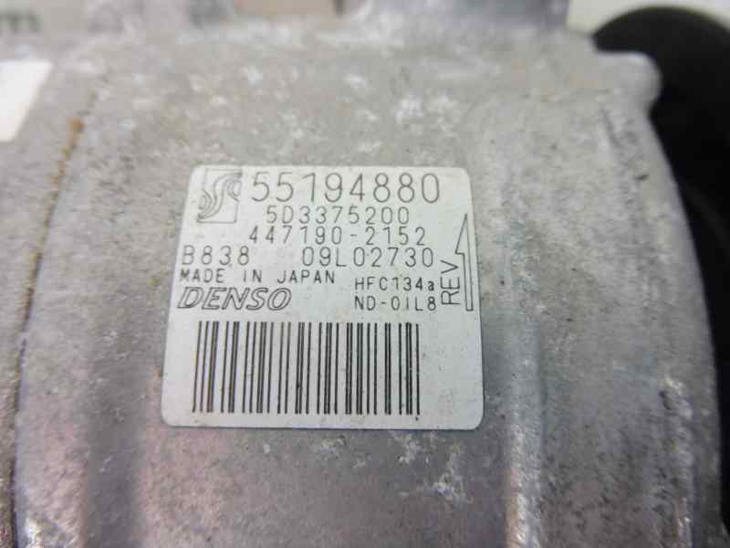 Recambio de compresor aire acondicionado para fiat punto (evo) (199) dynamic referencia OEM IAM 55194880 5D3375200 447190-2152