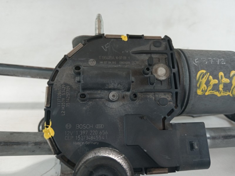 Recambio de motor limpia delantero para volkswagen caddy furgón/kombi furgón bluemotion referencia OEM IAM 1T1955023A 3397021378