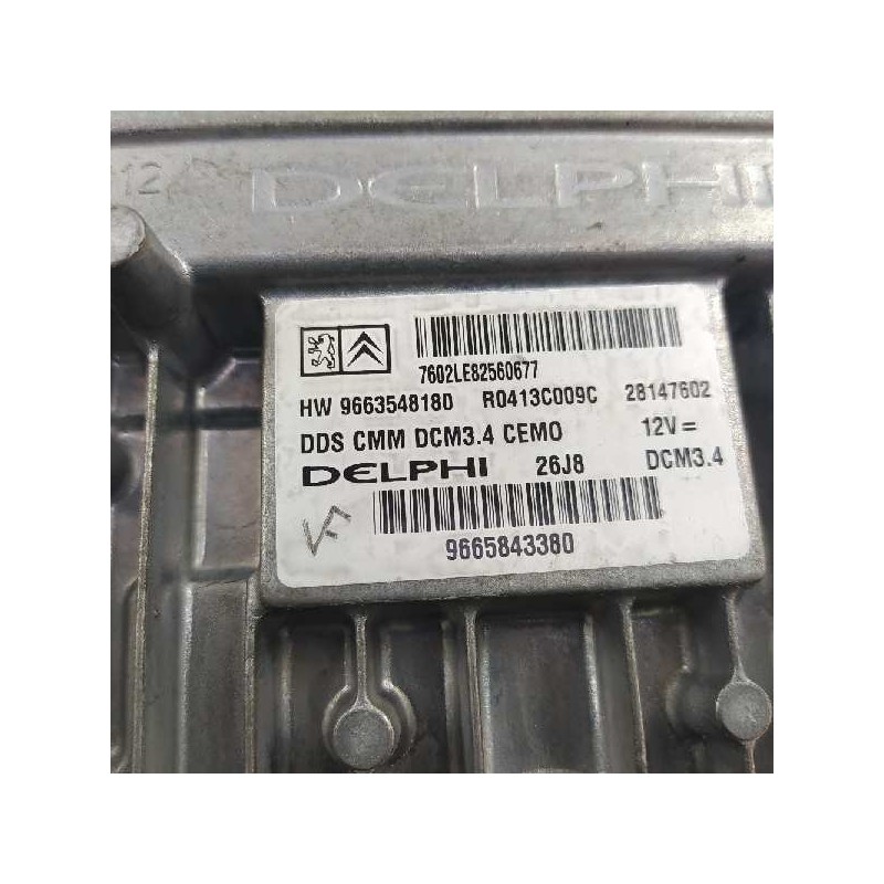 Recambio de centralita motor uce para citroën c5 station wagon premier referencia OEM IAM 9665843380 9663548180 28147602