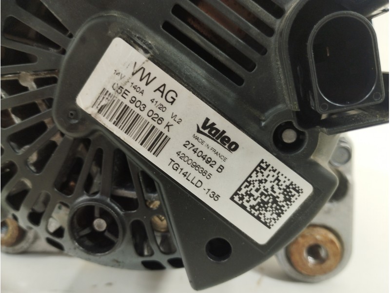 Recambio de alternador para skoda fabia active referencia OEM IAM 05E903026K 2740492B 420096385