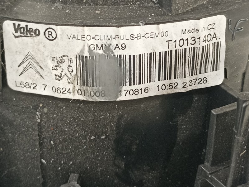 Recambio de ventilador calefaccion para peugeot 2008 (--.2013) active referencia OEM IAM T101314  