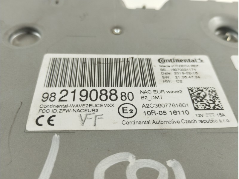 Recambio de sistema navegacion gps para citroën c3 1.6 blue-hdi fap referencia OEM IAM 9821908880  