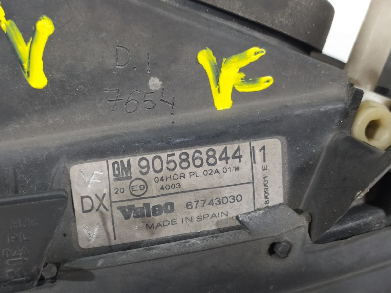 Recambio de faro izquierdo para opel vectra b berlina elegance referencia OEM IAM 90586844  