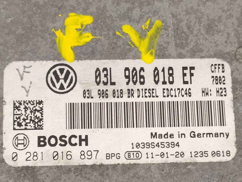 Recambio de centralita motor uce para skoda superb combi (3t5) exclusive 4x4 referencia OEM IAM 03L906018EF 0281016897 