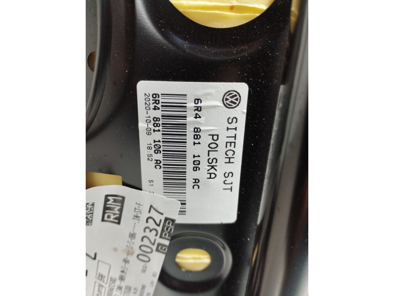 Recambio de asiento delantero derecho para skoda fabia active referencia OEM IAM 6R4881106  