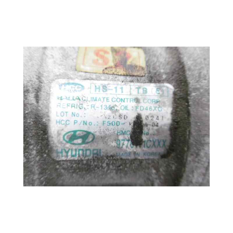 Recambio de compresor aire acondicionado para hyundai getz (tb) 1.1 básico referencia OEM IAM 977011CXXX F500KP1AA04 HS11TB