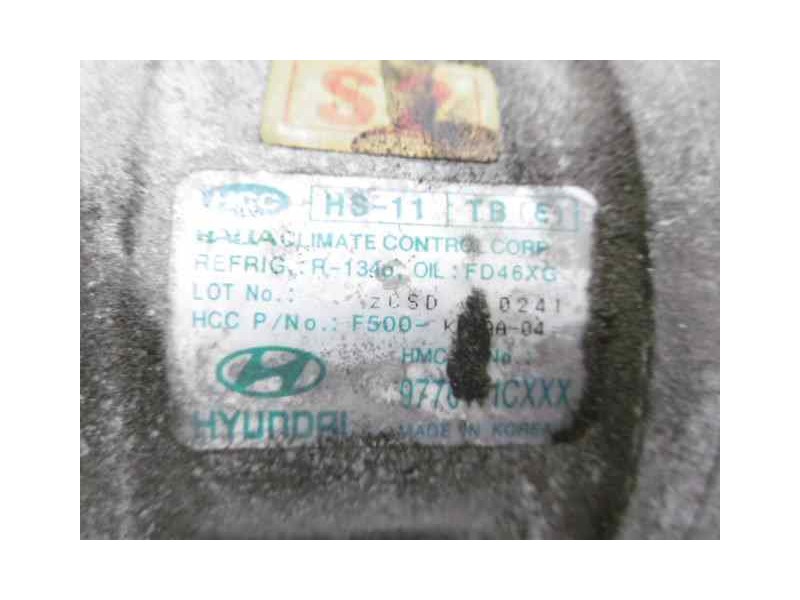 Recambio de compresor aire acondicionado para hyundai getz (tb) 1.1 básico referencia OEM IAM 977011CXXX F500KP1AA04 HS11TB