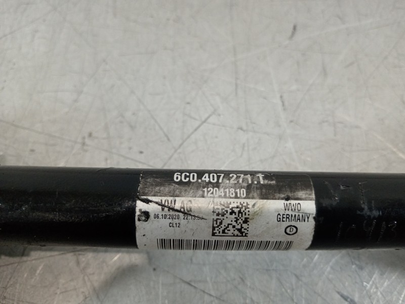 Recambio de transmision delantera izquierda para skoda fabia active referencia OEM IAM 6C0407271T  