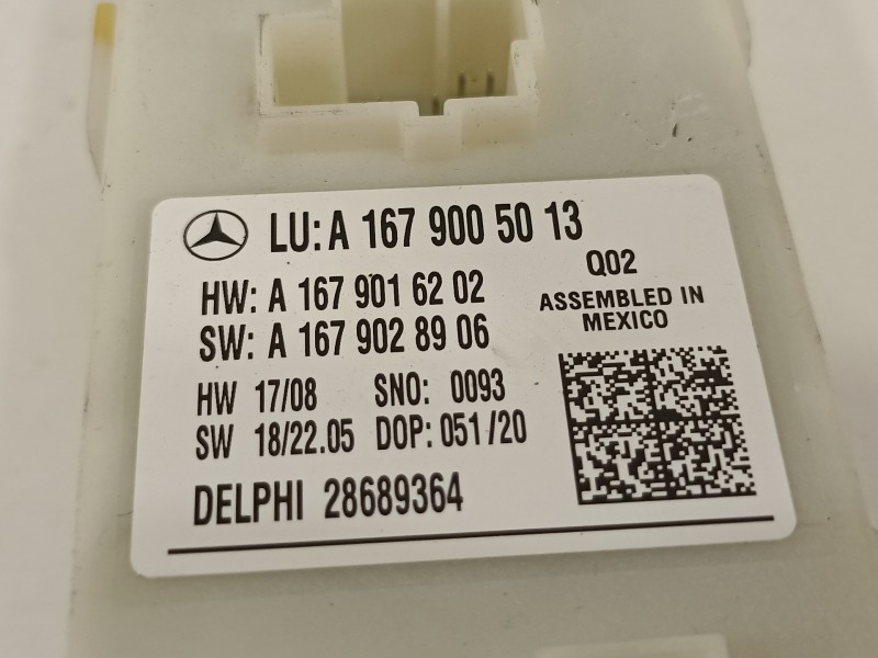 Recambio de modulo electronico para mercedes-benz clase gle (bm 167)(09.2018) gle 350 de 4matic (167.117) referencia OEM IAM A16