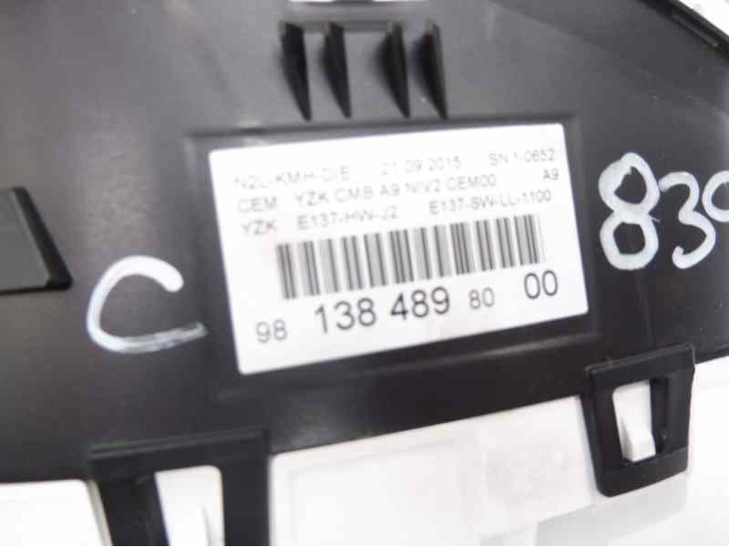Recambio de cuadro instrumentos para peugeot 208 access referencia OEM IAM 9813848980  