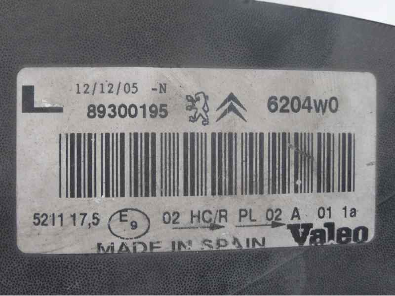 Recambio de faro izquierdo para citroën xsara picasso 2.0 hdi referencia OEM IAM 89300195 6204W8 