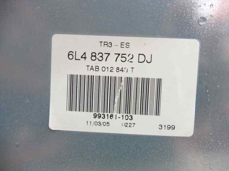 Recambio de elevalunas delantero derecho para seat ibiza (6l1) reference referencia OEM IAM 6L4837752DJ 6Q2959801A 