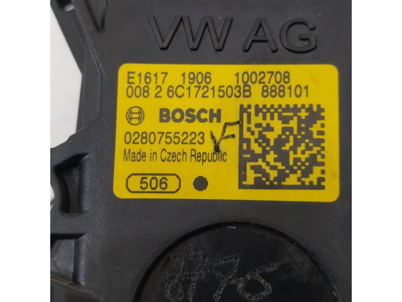Recambio de potenciometro pedal para audi a1 (8xk) adrenalin referencia OEM IAM 6C1721503B  