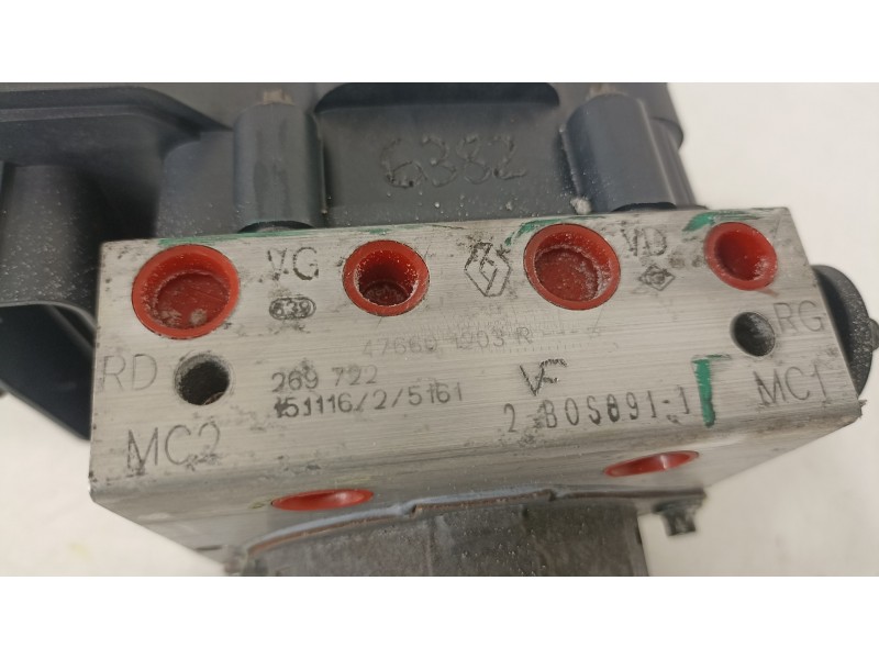 Recambio de abs para dacia logan mcv ii laureate referencia OEM IAM 476601203R 2265106516 0265956403