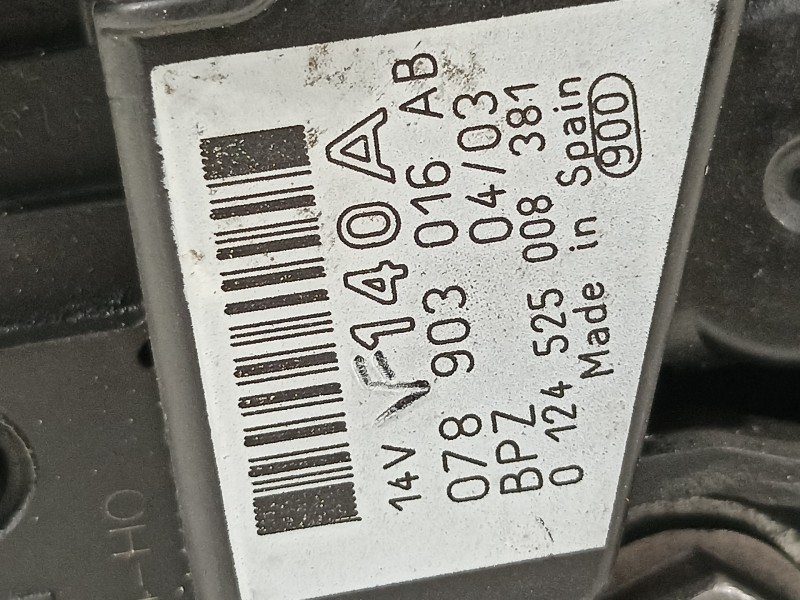 Recambio de alternador para audi a4 cabrio (8h) 2.5 v6 24v tdi referencia OEM IAM 078903016AB  