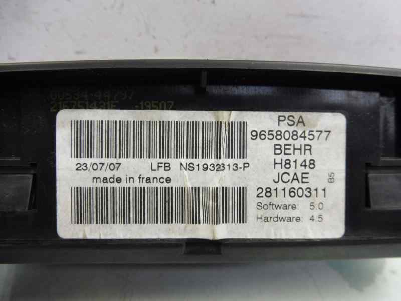 Recambio de mando climatizador para citroën c4 berlina exclusive referencia OEM IAM 9658084577  