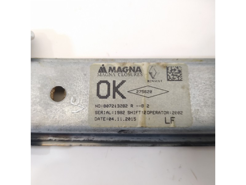 Recambio de elevalunas delantero izquierdo para dacia logan mcv ii laureate referencia OEM IAM 807213282R  