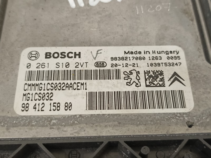 Recambio de centralita motor uce para peugeot 208 2020 referencia OEM IAM 9841215880 0261S102VT 