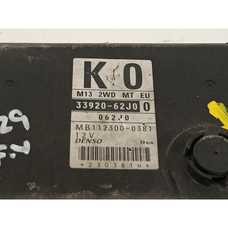 Recambio de centralita motor uce para suzuki swift berlina (mz) gl (5-ptas.) referencia OEM IAM 3392062J0 1123000381 
