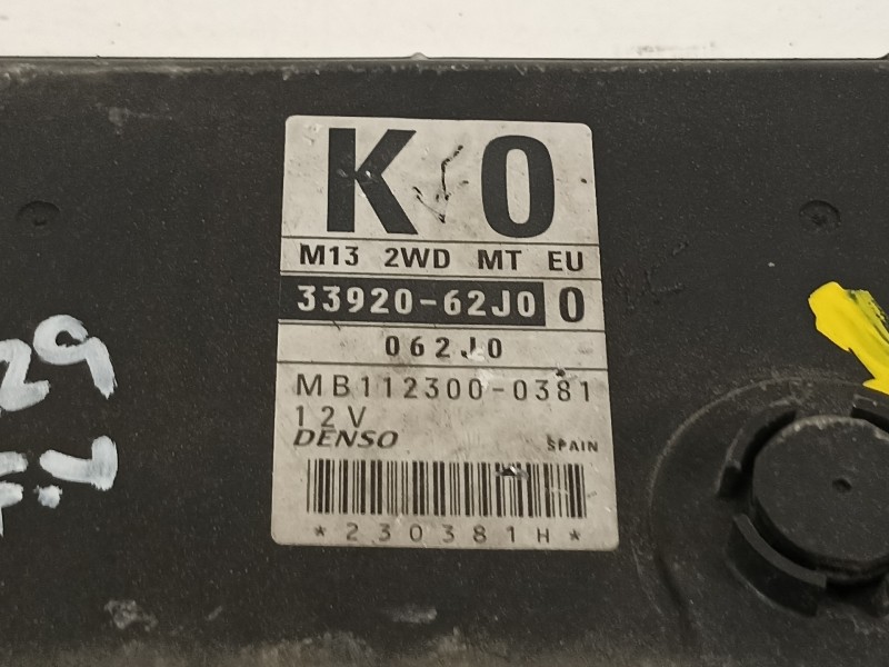Recambio de centralita motor uce para suzuki swift berlina (mz) gl (5-ptas.) referencia OEM IAM 3392062J0 1123000381 