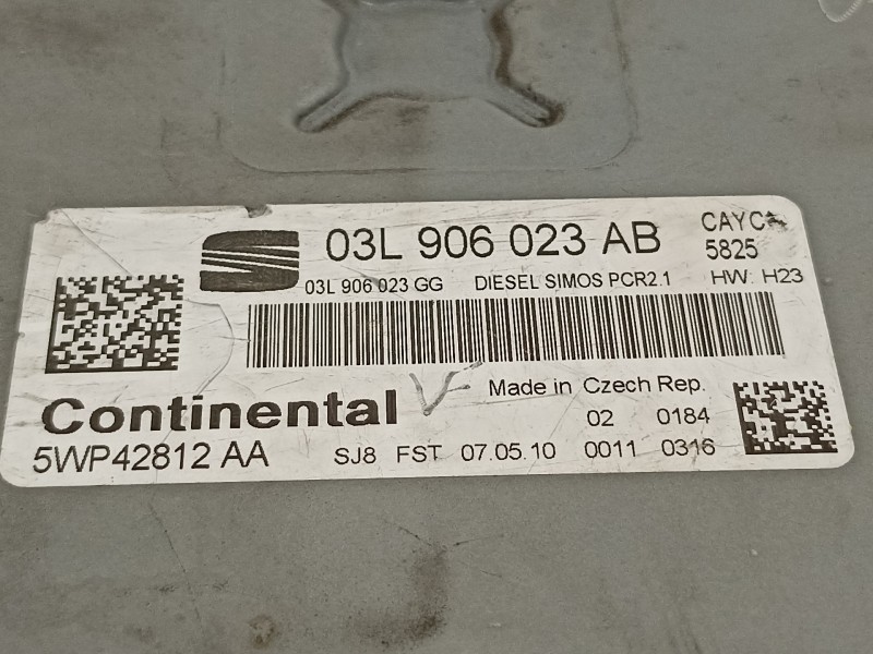 Recambio de centralita motor uce para seat leon (1p1) reference referencia OEM IAM 03L906023AB  