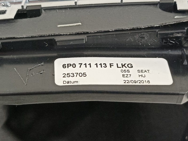 Recambio de pomo palanca cambio para seat ibiza sc (6p5) fr referencia OEM IAM 6P0711113F  