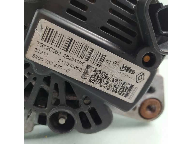 Recambio de alternador para renault megane iii berlina 5 p dynamique referencia OEM IAM 8200757870D 2605419E 211033092