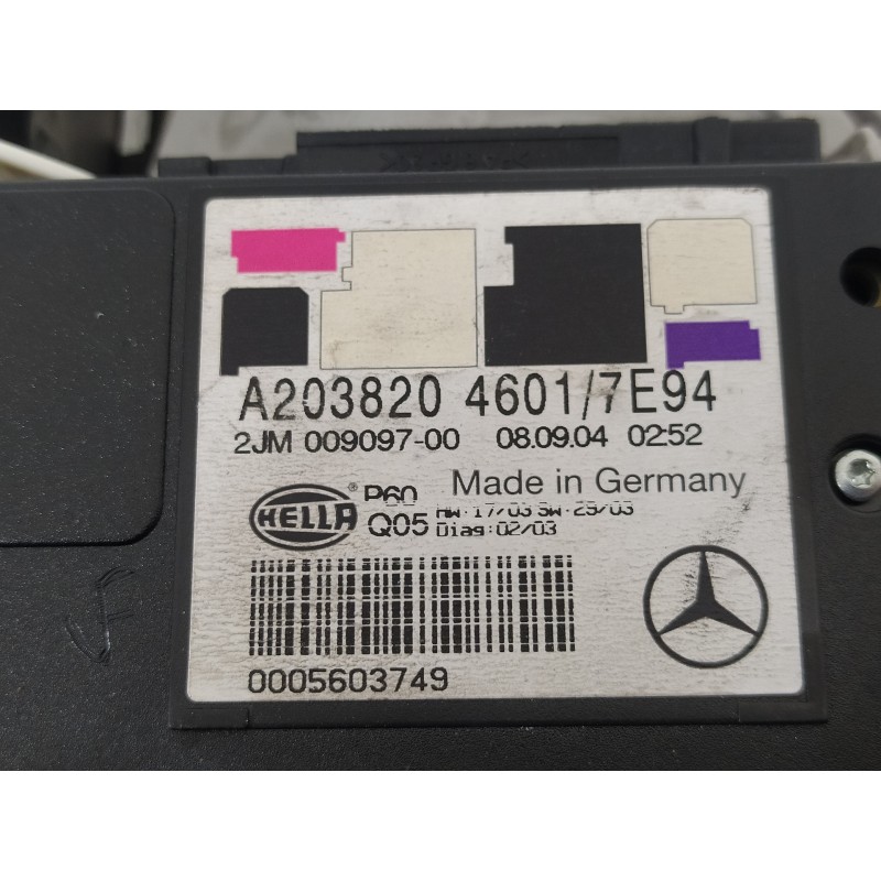 Recambio de luz interior para mercedes-benz clase c (w203) sportcoupe c 220 cdi (la) (203.708) referencia OEM IAM A2038204601 2J