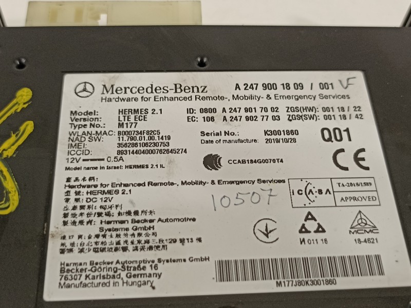 Recambio de modulo electronico para mercedes-benz clase gle (bm 167)(09.2018) gle 350 de 4matic (167.117) referencia OEM IAM A24