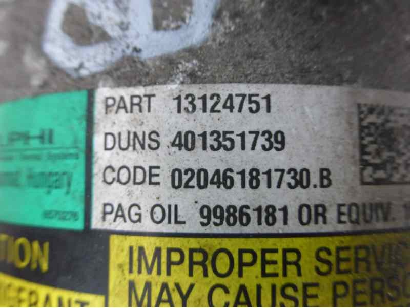 Recambio de compresor aire acondicionado para opel astra h ber. cosmo referencia OEM IAM 13124751  