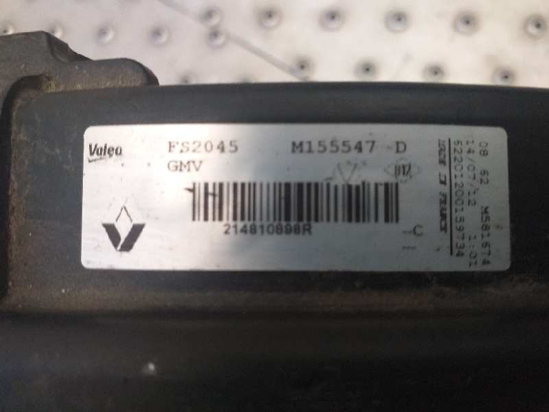 Recambio de electroventilador para renault scenic iii dynamique referencia OEM IAM 214810898R FS2045 M155547D