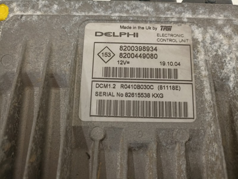 Recambio de centralita motor uce para renault modus confort dynamique referencia OEM IAM 8200398934 8200449080 82615538