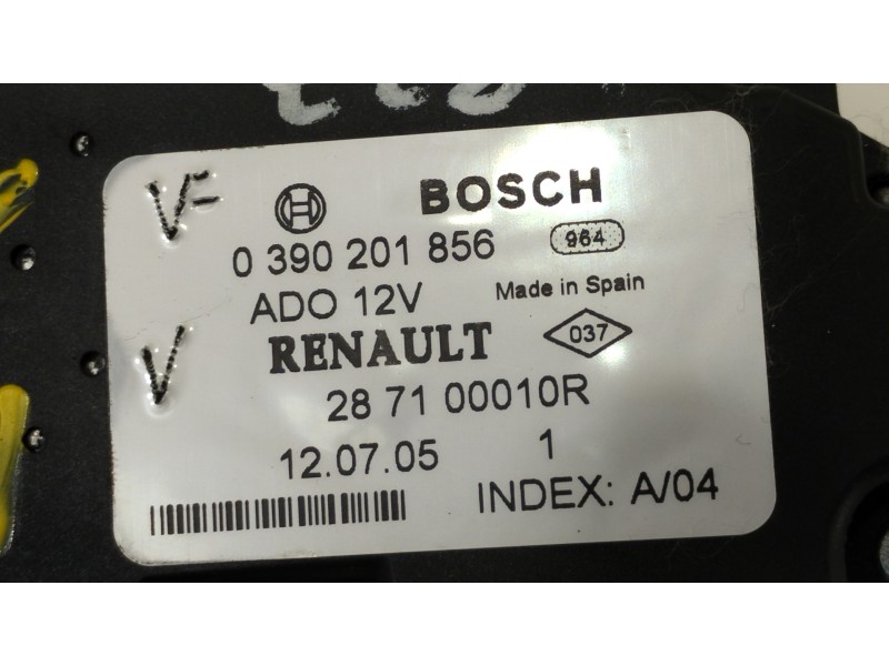 Recambio de motor limpia trasero para renault scenic iii dynamique referencia OEM IAM 287100010R 0390201856 
