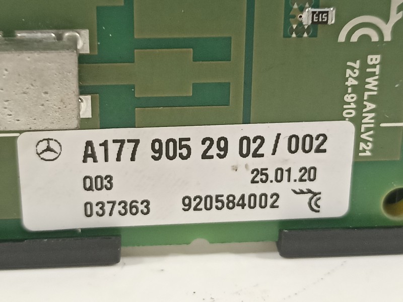 Recambio de antena para mercedes-benz clase gle (bm 167)(09.2018) gle 350 de 4matic (167.117) referencia OEM IAM A1779052902  