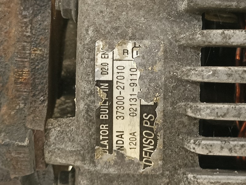 Recambio de alternador para hyundai santa fe (sm) 2.0 gls crdi referencia OEM IAM 3730027010 021319110 