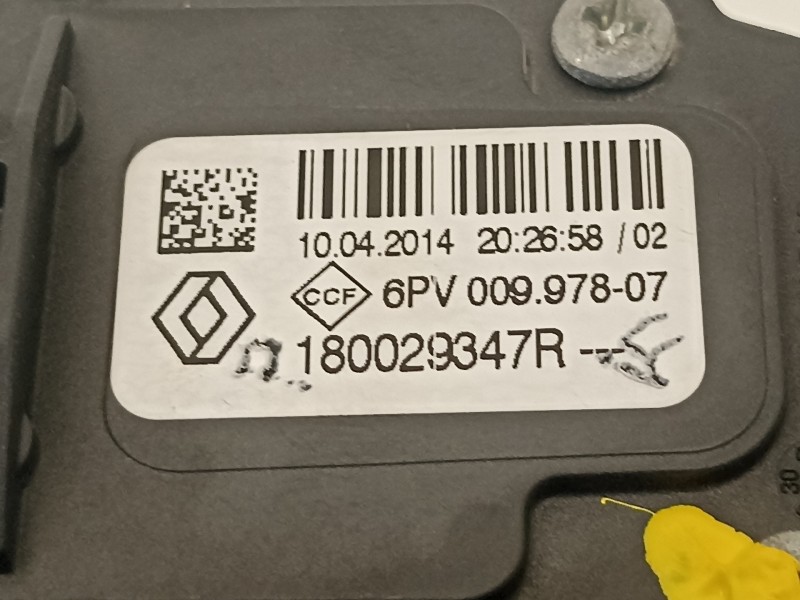 Recambio de potenciometro pedal para renault clio iv grandtour dynamique referencia OEM IAM 180029347R  