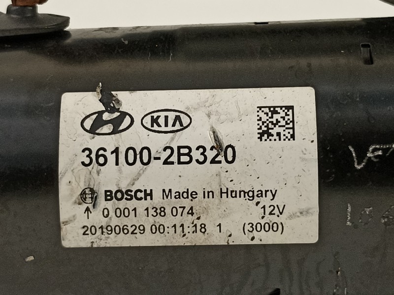 Recambio de motor arranque para hyundai kona tecno 2wd referencia OEM IAM 361002B320  