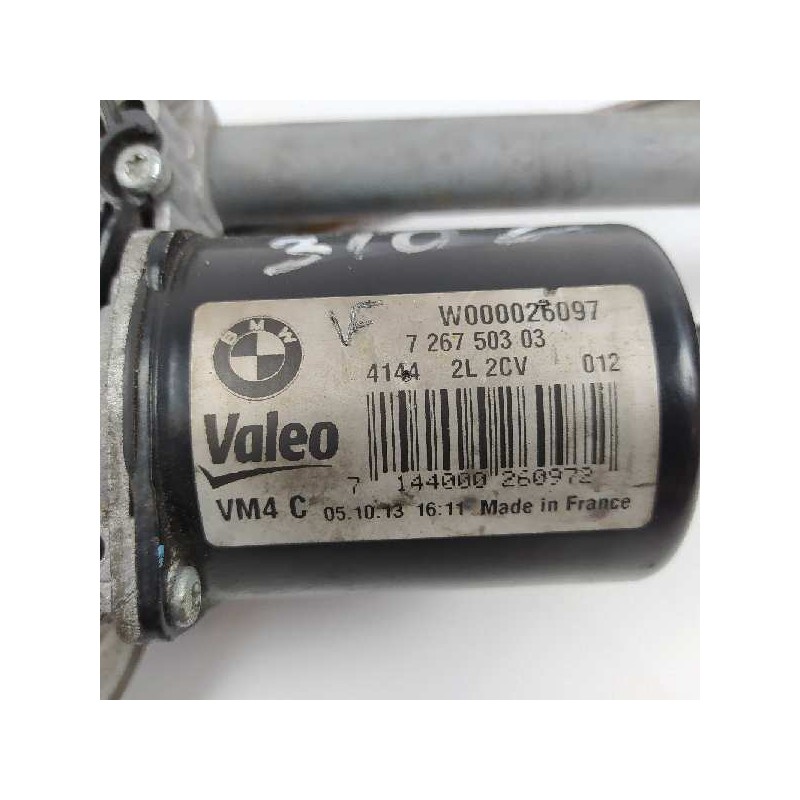 Recambio de motor limpia delantero para bmw serie 4 coupe (f32) 420d referencia OEM IAM 726750303 7260488 W000026097