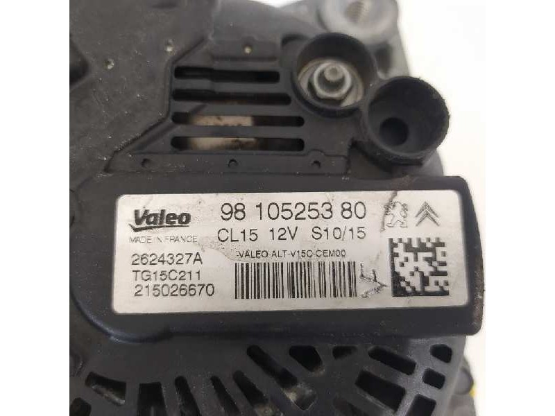 Recambio de alternador para peugeot 308 active referencia OEM IAM 9810525380 TG15C211 2624327A